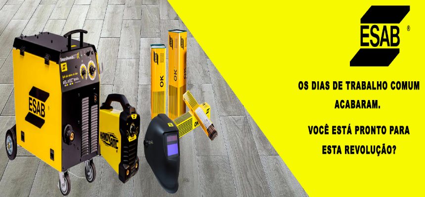 Banner Principal Mobile da Marca ESAB